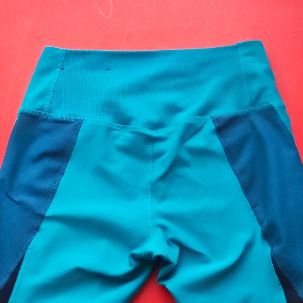 Nike Dri-Fit athletic / sport leggings turquoise  blue women's size XS - Picture 4 of 7